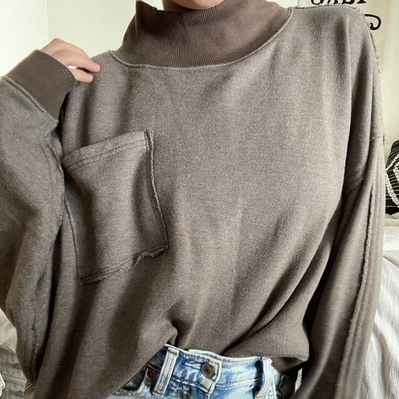 NWT Free People Rae Pullover / Wild Truffle - Picture 10 of 13